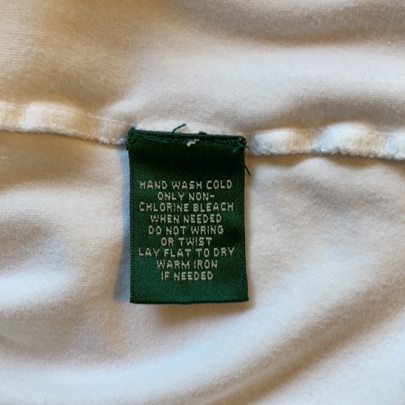 Lauren Ralph Lauren White Top With Ruffled Sleeves - Picture 5 of 6